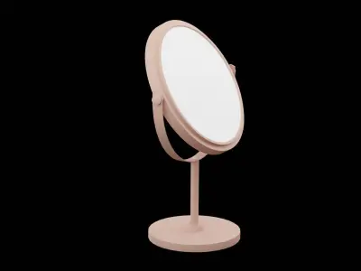Bronze Face Mirror Low-poly 3D model