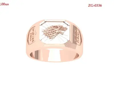 Eagle Ring 3D print model