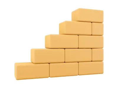  Wall  cartoon icon 3D model