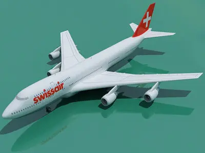 Swiss Air Model Boeing 3D model