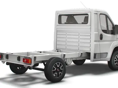 Fiat Ducato Chassis Truck Single Cab 3000WB 2022 3D model