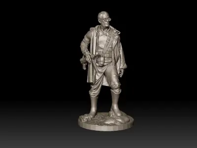 WW2 Resistance fighter 3D print model