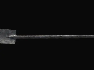 shovel 3D model 2