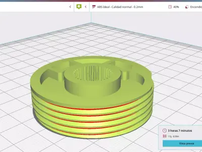 Car window regulator gear 3D print model