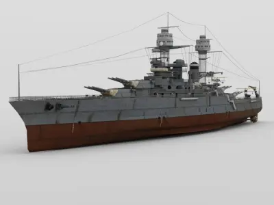 USS Tennessee in obj format 3D model