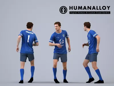 00557Jason007 - Adult Caucasian male running in athletic wear 3D model