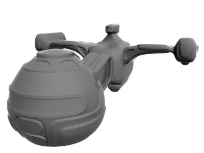 A sample of spaceship 3D model