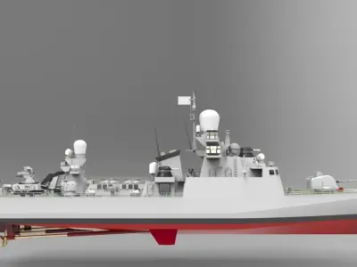 3d printed Corvette military Ship buyan Class 3D print model