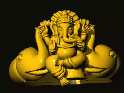 ganesh ganesha statue 3D print model