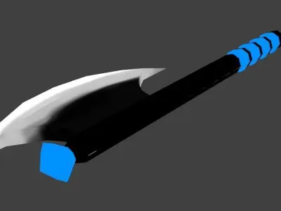 Single Wedge HandAxe 3D model