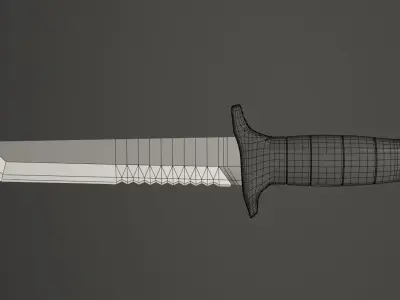 Samurai Knife 3D model