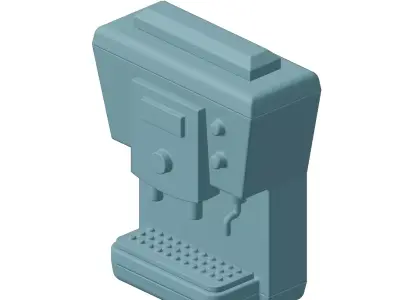 Plastic Coffee Maker Machinery Toy 3D model