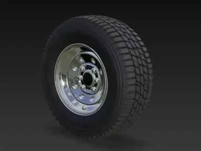 Tyre 3D Model for Jeep Car Vehicle  3D model