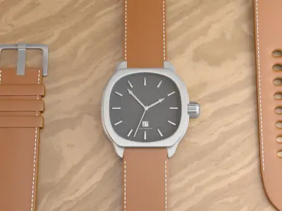 Fictional Strap Watch 3D model