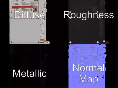Emergency Instruction Model Pack with Detailed Design Low-poly 3D model
