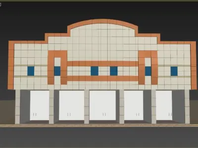 Interface Building 3D model 3D model