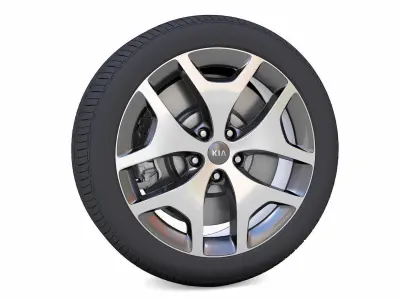 KIA Rim 3D Model Low-poly 3D model