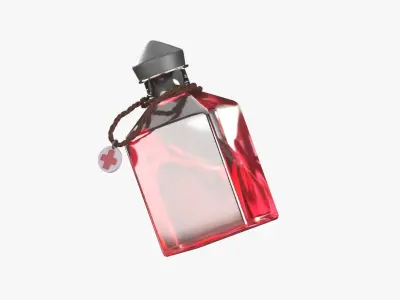 Health Spell Potion 3D Illustration 3D model
