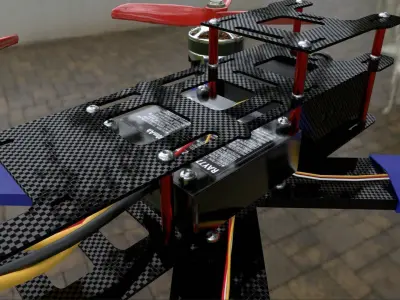 Drone Quadcopter 3D model buy