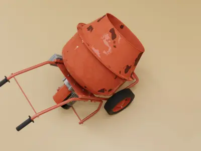 Concrete Mixer 3D model purchase