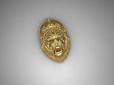 lion head 3D print model