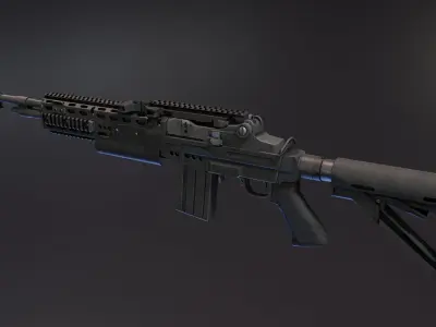 Mk 14 Custom Low-poly 3D model