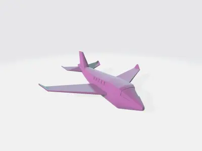 Airplane  Low-poly 3D model
