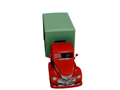 1950 Box Delivery Pickup 3D Model Classic Cargo Utility Vehicle 3D model