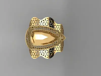 torturial ring 3D print model 3