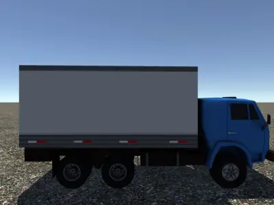 Industrial Small Truck Pack - V Low-poly 3D model