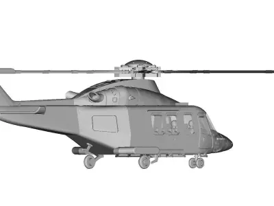 AW - 139 Helicopter 3D print model