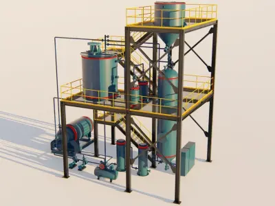 Gold mining disorption  3D Model 3D model