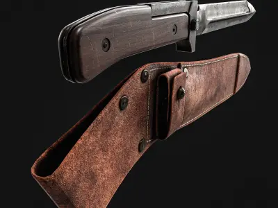  VZ-58 Bayonet Knife  Low-poly 3D model