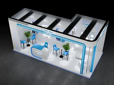 Exhibition Design D1 - 6m x 3m 3D model