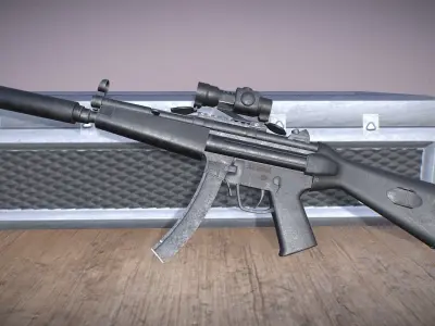 MP5 A2 - Game Ready - Low-poly 3D model