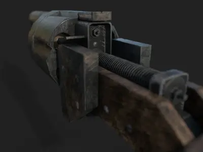 Old Gun Free low-poly 3D model