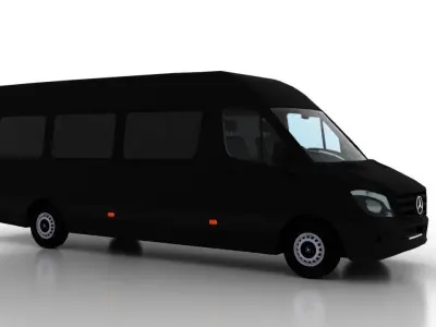 Mercedes Benz Sprinter L4H2 2015 Passenger UK 3D model