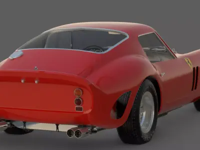 1962 Ferrari 250 GTO 3D Model  Holy Grail of Classic Cars 3D model