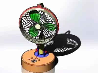 House Fan by Solidworks 3D model