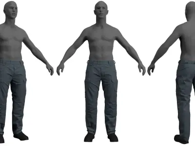 Helikon - Tex Urban Tactical Pants - Marvelous Designer 3D model