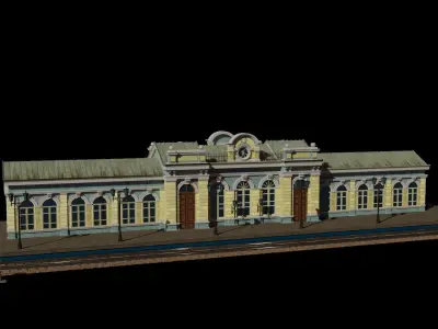 Russian Railway Station 3D model