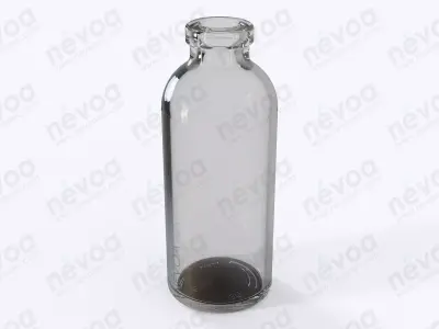Glass vial - GME 402 - Vial - insulin - 10 ml 3D model