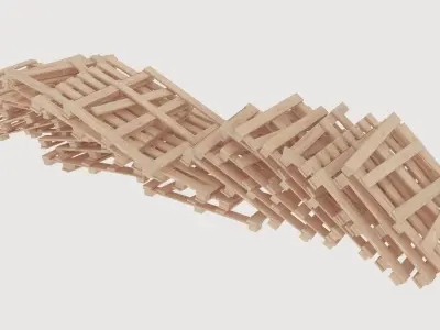 pallets pile 5 3D model