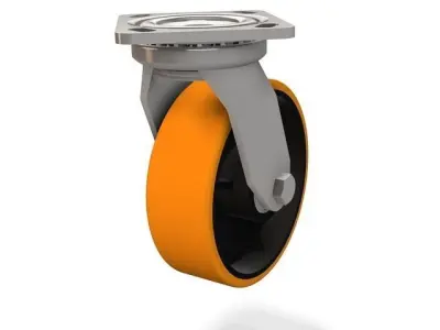 150 HD Castor swivel wheel Urethane Free 3D model