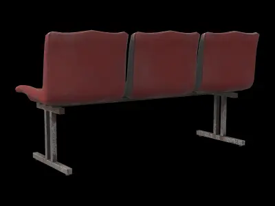 waiting chair 02 3D model