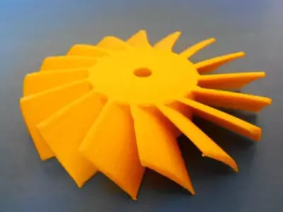Axial turbine wheel Free 3D print model
