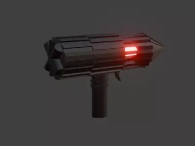 laser gun 3D model