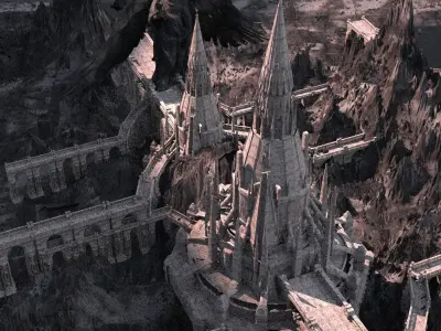 Narnia Palace Walkways 1  3D model