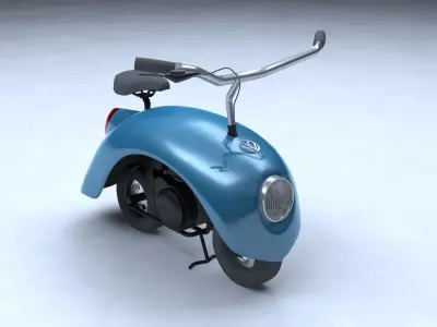 VW Mini Motorcycle 3D model