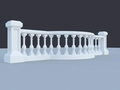 classic balustrad 3D model